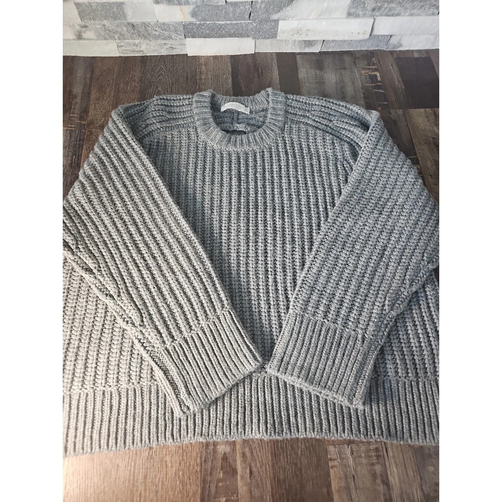 Abercrombie & Fitch Merino Wool Blend Chucky Knit Sweater Cozy Pullover Women XL